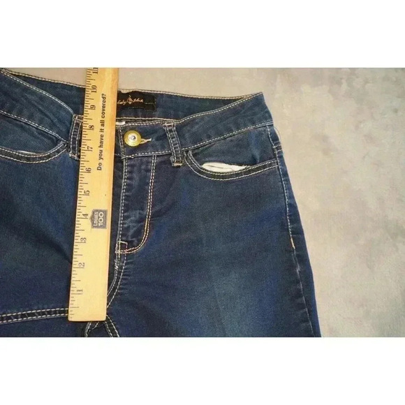 Vintage Baby Phat Y2K Single Stitch Pleated jeans Size 5 . Rhinestone Girlie - Picture 8 of 12